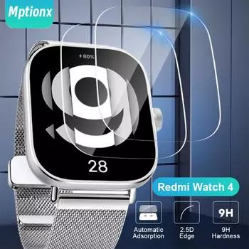 Закаленное стекло для Xiaomi Redmi Watch 4 SmartWatch HD Защитная пленка для Redmi Watch4 Защитная пленка от царапин Аксессуары Redmi Watch 4