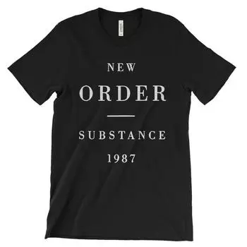 Заказать Substance 1987 80-е Synth Rock Wave Blue Monday Bizarre футболки унисекс S