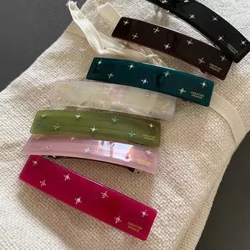 Заколка для волос Acetic Acid Star Spring Clip Простая шпилька для женщин розовый