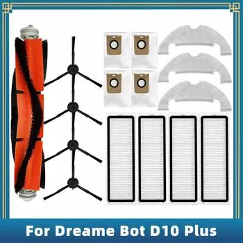 Замена для Xiaomi Dreame Bot D10 Plus RLS3D робот-пылесос запасные части основная щетка боковая щетка фильтр Hepa швабра пылесборник