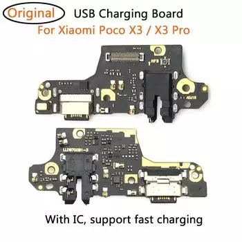 Замена для Xiaomi Poco X3 Pro USB разъем для зарядки док-порт плата гибкий кабель Full IC быстрая зарядка Poco X3 Pro