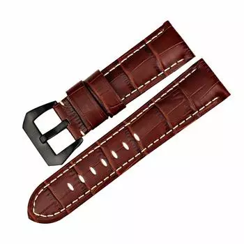 Замена ремня Panerai 24 мм кожаный ремень для часов с тиснением под крокодила кожаный ремешок для часов Сменный ремешок для смарт-часов Большой толстый инструмент в комплекте