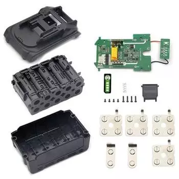 Заменяет 18v21700 аккумуляторный электроинструмент для гнезда с защитной пластиной, корпусом для аккумуляторной батареи, платой, защитными принадлежностями для зарядки CHINA