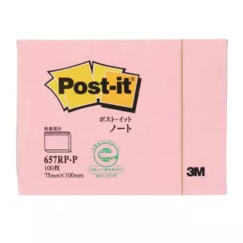 Заметка Заметка Розовый 75 x 100 мм 100 листов x 1 блокнот Post-it 657RP-P