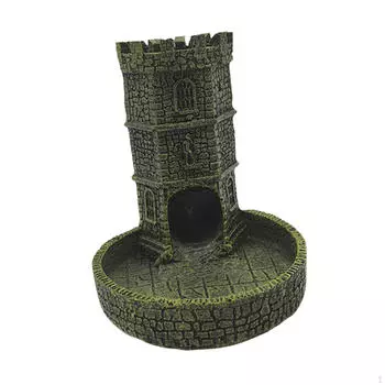 Замок башня для игральных костей аксессуар для настольных игр украшение стола настольный орнамент катящийся Yellow Green