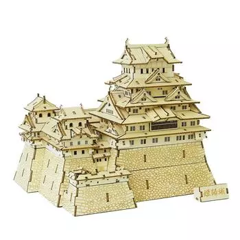 Замок Химэдзи Деревянный 3D пазл 3D набор для самостоятельного изготовления, который понравится всем, от учеников начальной школы до взрослых. Развивающая игрушка для мальчиков и девочек.