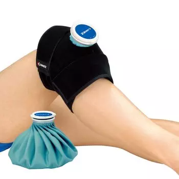 ZAMST Icing Set Ice Pack Supporter Baseball Soccer Wrist Elbow Knee Ankle One Size Fits Most 378301 IW-1 чёрный