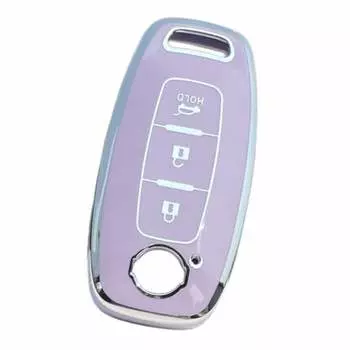 ZANEKO New X-Trail Key Case Compatible Nissan Sakura Aria Key Cover (Purple)