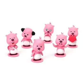 Zanmang Luffy Exciting Random Figures Set 6 Piece Set, 1 Set, Korean car acc