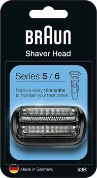 Запасное лезвие для бритвы Braun серии 6, версия 53B для сетчатого лезвия, встроенная кассета, черное лезвие 5/серии (за рубежом F/C53B) [продукт]