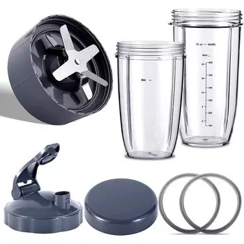 Запасные части для блендеров NutriBullet 600 Вт/900 Вт/PRO - лезвие экстрактора и огромные чашки объемом 32 унции и огромные чашки объемом 24 унции CHINA