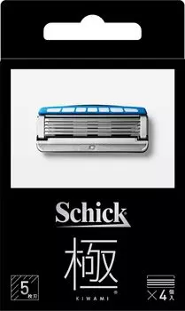 Запасные лезвия Schick Kiwami KIWAMI (4 шт) чёрный