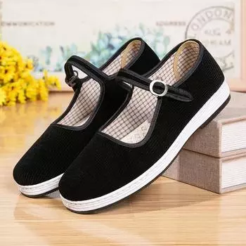 zapatos de mujer женские ретро черные удобные нескользящие туфли с пряжкой на ремне женские повседневные винно-красные весенние летние туфли на плоской подошве ba316 35
