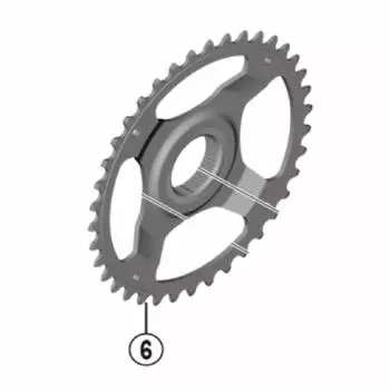 Запчасти для ремонта SHIMANO Звездочка 44T (SM-CRE61) FC-E6100 Y0J144000