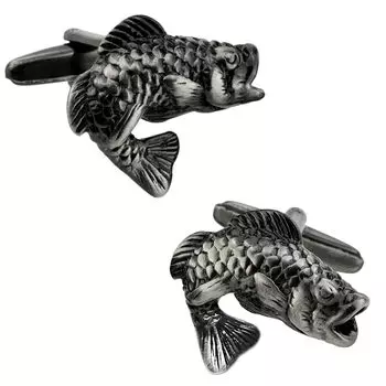 Запонки Black Bass Запонки Запонки n02039 чёрный
