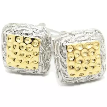 Запонки Karon square cuffs запонки 2-цветные серебряный