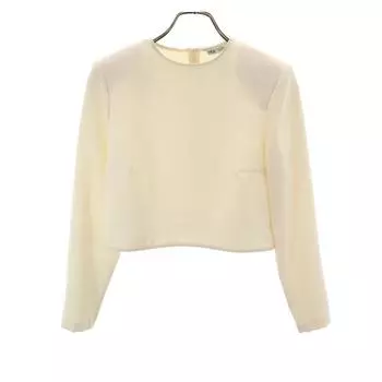 ZARA Лонгслив Вырез XS Айвори Женский Б/у