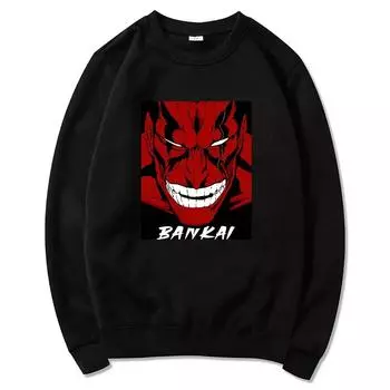 Zaraki Bankai аниме Bleach Thousand Year Blood War толстовки зимняя унисекс/женская толстовка с круглым вырезом весна/осень толстовка Sudaderas L