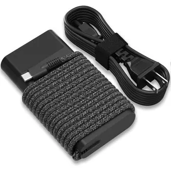 Зарядное устройство HP AC Type C для ноутбуков, совместимое с HP Specter EliteBook Elite ZBook Series Адаптер питания переменного тока HP Type C USB C [адаптер 65 Вт] x360, Chromebook, x360,