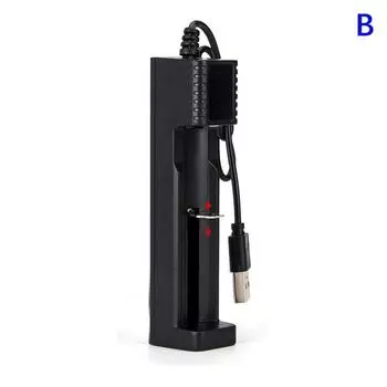 Зарядное устройство Smart 18650 с 1/2 слотами, универсальное зарядное устройство для литиевой батареи, USB-зарядное устройство