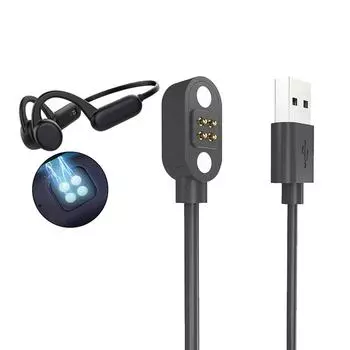 Зарядный шнур, адаптер питания, подходит для наушников YUANS X18 Pro X8 X7, магнитный кабель для быстрой зарядки, док-станция с кронштейном