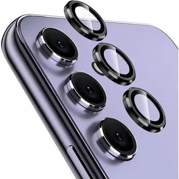 Защитная крышка из закаленного стекла для объектива камеры Samsung Galaxy A15 A25 A35 A55 A14 A24 A34 A54 S24 S23 Ultra, аксессуары для телефонов Samsung S24ulta фиолетовый