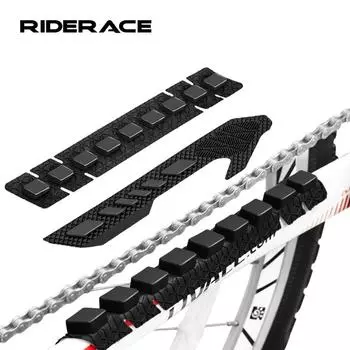 Защитная накладка на перья велосипедной цепи MTB 3D силиконовая защита рамы цепи для шоссейного велоспорта наклейка на цепь горного велосипеда