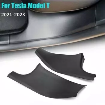 Защитная накладка на задний порог из АБС-пластика для Tesla Model Y MY-2023, внутренний порог, бампер, противоударные накладки 1 Pair