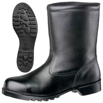 Защитная обувь JIS Standard Half Boots Regular Work с подноском V2400N Black cm [Midori Anzen] 25.5 чёрный