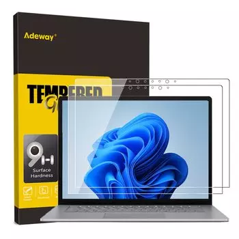 Защитная пленка Adeway, совместимая с Surface Laptop 1, защитная пленка для стекла, прецизионная, легко закаляется 2021 [2 шт.] 5/Ноутбук 4/Ноутбук
