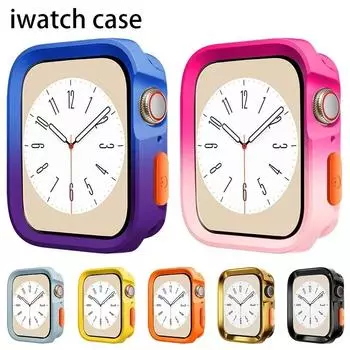 Защитная пленка для Apple Watch Case 9 8 45 мм 41 мм 44 мм 40 мм 42 мм Полный бампер TPU Cover аксессуары iwatch series 7 SE 6 5 4 3 Series 7 8 9 41MM