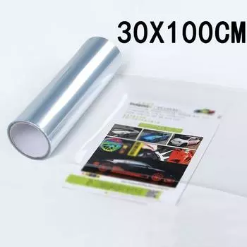 Защитная пленка для автомобиля Wrap, сменная на бампер, фары, 100x30 см, прозрачная