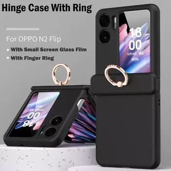 Защитное кольцо на шарнире, чехол для Oppo Find N2, флип-чехол для Oppo Find N2, флип, 5 г, защитный чехол на шарнире, тяжелая броня, полное покрытие Find N2 Flip
