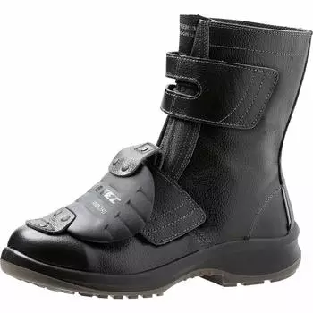 Защитные ботинки премиум-класса High Verde JIS Standard Long Shoes со шнурками и защитой подъема в комплекте. Обычная рабочая модель с широким носком PRM235 Instep Pro M2, черный цвет, см [Midori чёрный