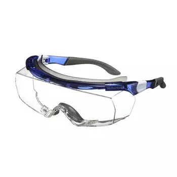 Защитные очки YAMAMOTO Over Glasses с верхней подушечкой и носовым упором. Можно использовать с очками. Синее твердое покрытие. Сделано в Японии. Защита от ультрафиолетового излучения JIS.