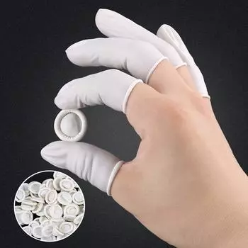 Защитные резиновые перчатки Nature Latex около 260/700 шт. Напальчники белые многофункциональные одноразовые перчатки для кончиков пальцев 200g