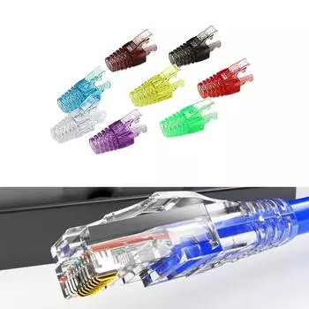 Защитные сапоги для снятия натяжения RJ45 CAT6. Защитный рукав Cat 5. CAT6. Стандартный Ethernet-кабель CAT6.