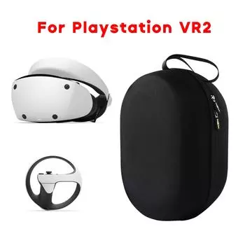 Защитный чехол для хранения - сумка-сумка для PSVR2, сумка для шлема VR2, сумка-органайзер для очков, прочный гладкий нейлон