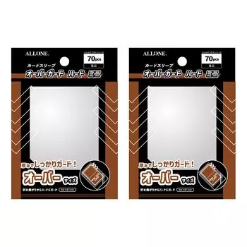 Защитный чехол для карт Allone Card Sleeve Mini 64 x 91 мм 70 штук Набор из 2 3-й слой Защищает карты от царапин и грязи Обычный чехол Прозрачная коллекционная карта