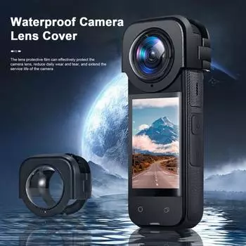 Защитный чехол для объектива Insta 360X4. Держите объектив в чистоте. Надежная защита. Улучшенные оптические характеристики. Легкость.