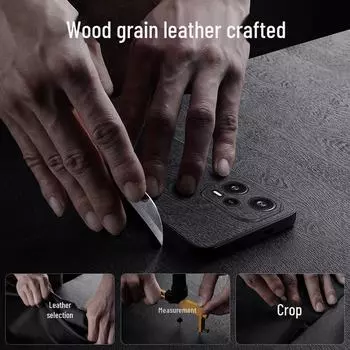 Защитный чехол для телефона Redmi Note 12 Turbo Bark Pattern — совместим с Note 11 5G Note12 Pro+ 5G