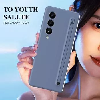 Защитный чехол с держателем для ручки S с защитой от падения для Samsung Galaxy Z Fold 5 Fold5 Fold4 Fold 4 Чехлы из передней стеклянной пленки на весь корпус for Samsung Z Fold 5