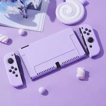 Защитный чехол, совместимый с консолью Nintendo Switch OLED и Joy-Cons, Switch можно вставить в док-станцию с помощью Shell for Nintendo Switch