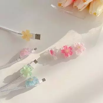 Защитный кабель для зарядного устройства с цветами для кабеля Iphone 13 Type-C