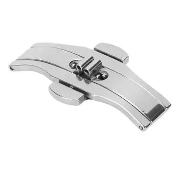 Застежка для часов с пряжкой Push Universal Double Button Раскладывающаяся пряжка из нержавеющей стали для часового ремешка