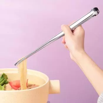 Зажим для еды, зубчатый, утолщенный, пищевой, с длинной ручкой, полированный зажим для еды, многофункциональный домашний бар, щипцы для кубиков льда для кухни S