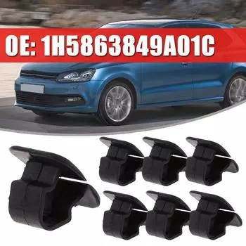 Зажим для капота Крепеж капота Изоляционные зажимы для капота автомобиля Держатель капота Заклепка Фиксатор Зажим для накладки чёрный