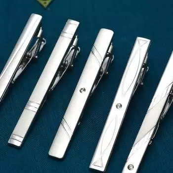 Зажимы для галстука для мужчин Застежка для галстука Gentleman Crystal For Mens Gift