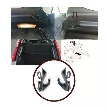Зажимы задней полки ESP979 71719952 для Fiat Doblo Fiorino Punto Stilo Nemo Bipper Ypsilon