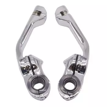 ZCJSZP Applicable Motorcycle 1 1/4 Highway Peg Mount Highway Peg Long Angle Foot Peg